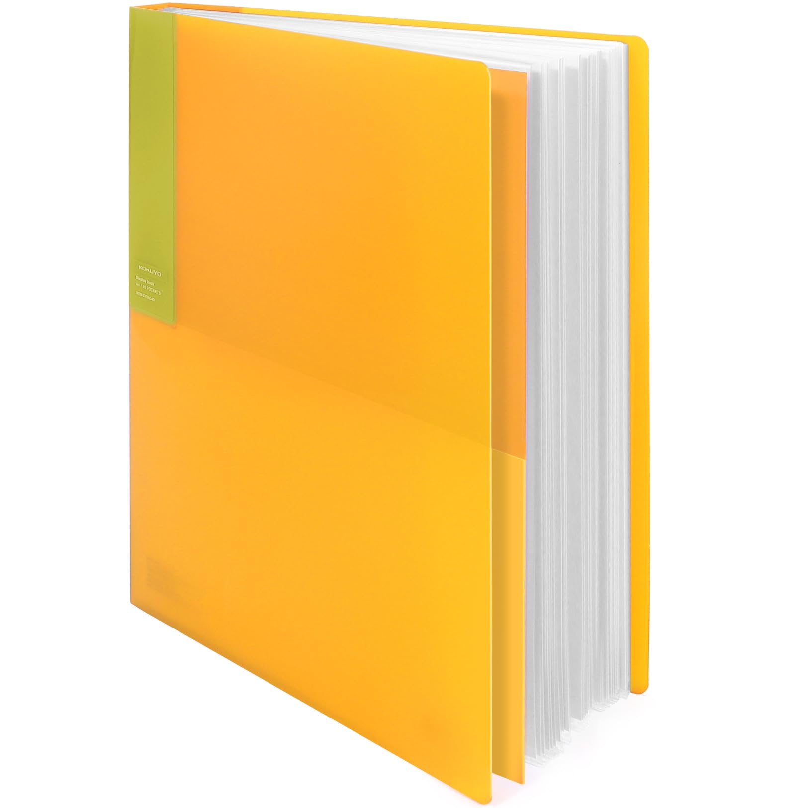 Amazon.com : Kokuyo 20-Pocket Binder with Plastic Sleeves (Yellow